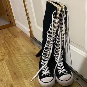Knee high Converse
